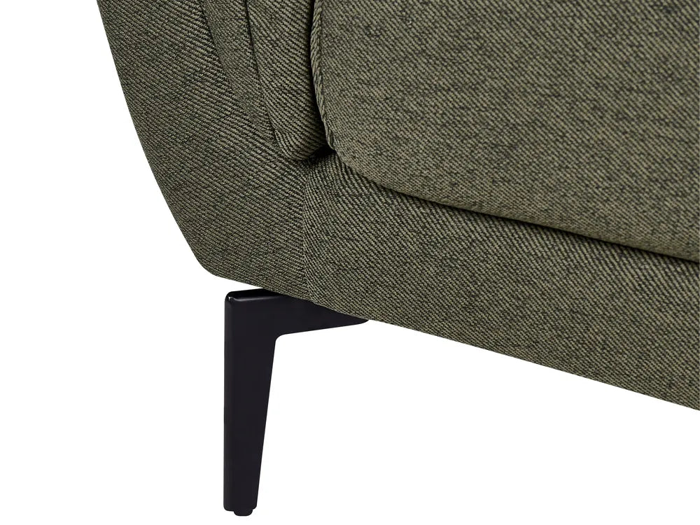 Sofa 3 Seater Fabric Dark Green Turner