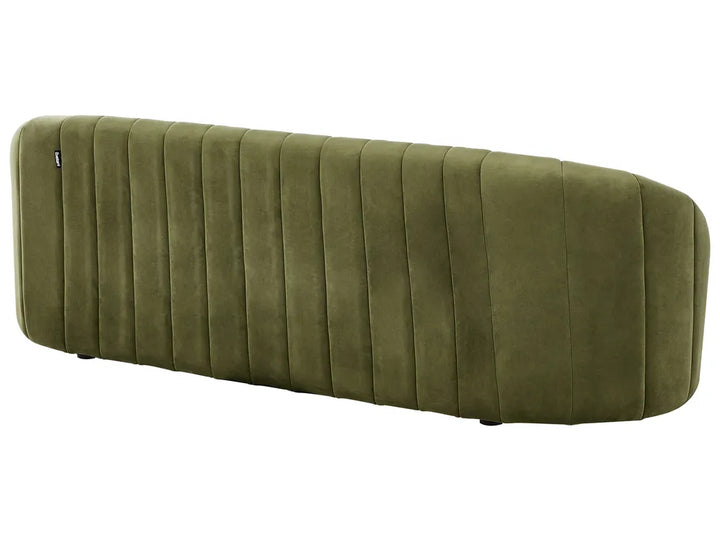 Sofa 3 Seater Velvet Dark Green Annalissa