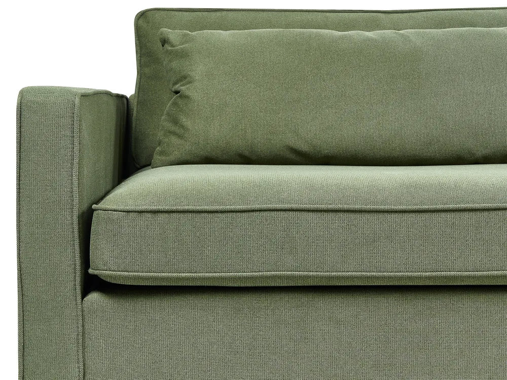 Sofa 3 Seater Fabric Green Tina