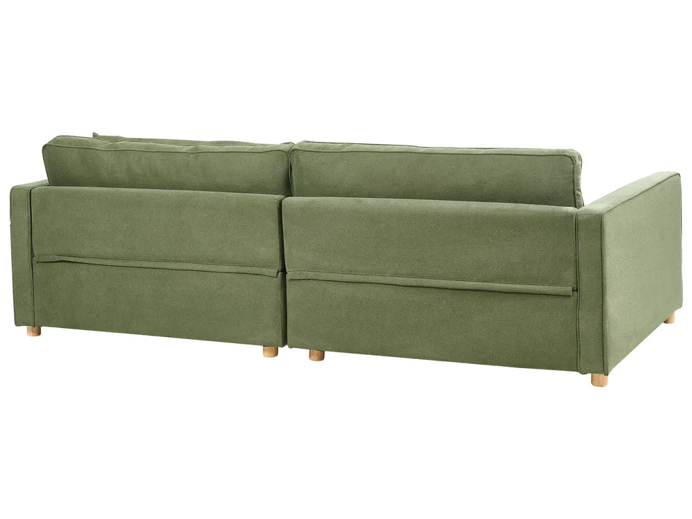 Sofa 3 Seater Fabric Green Tina