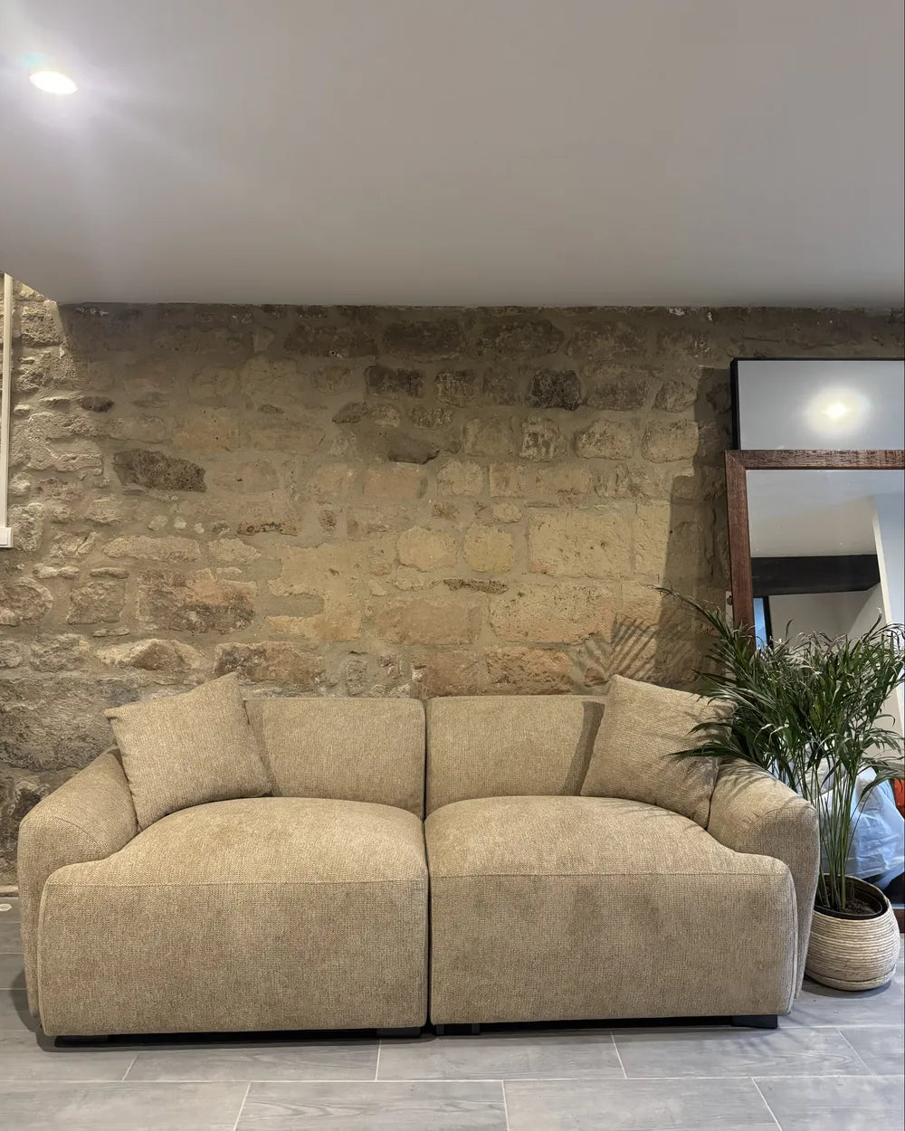 Sofa 3 Seater Beige Collington