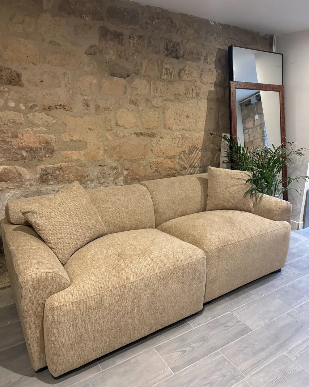 Sofa 3 Seater Beige Collington