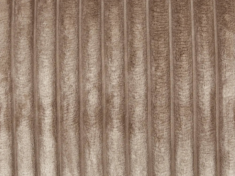 Corner Sofa Bed 3 Seater Corduroy Light Brown with Storage Right Hand Middale