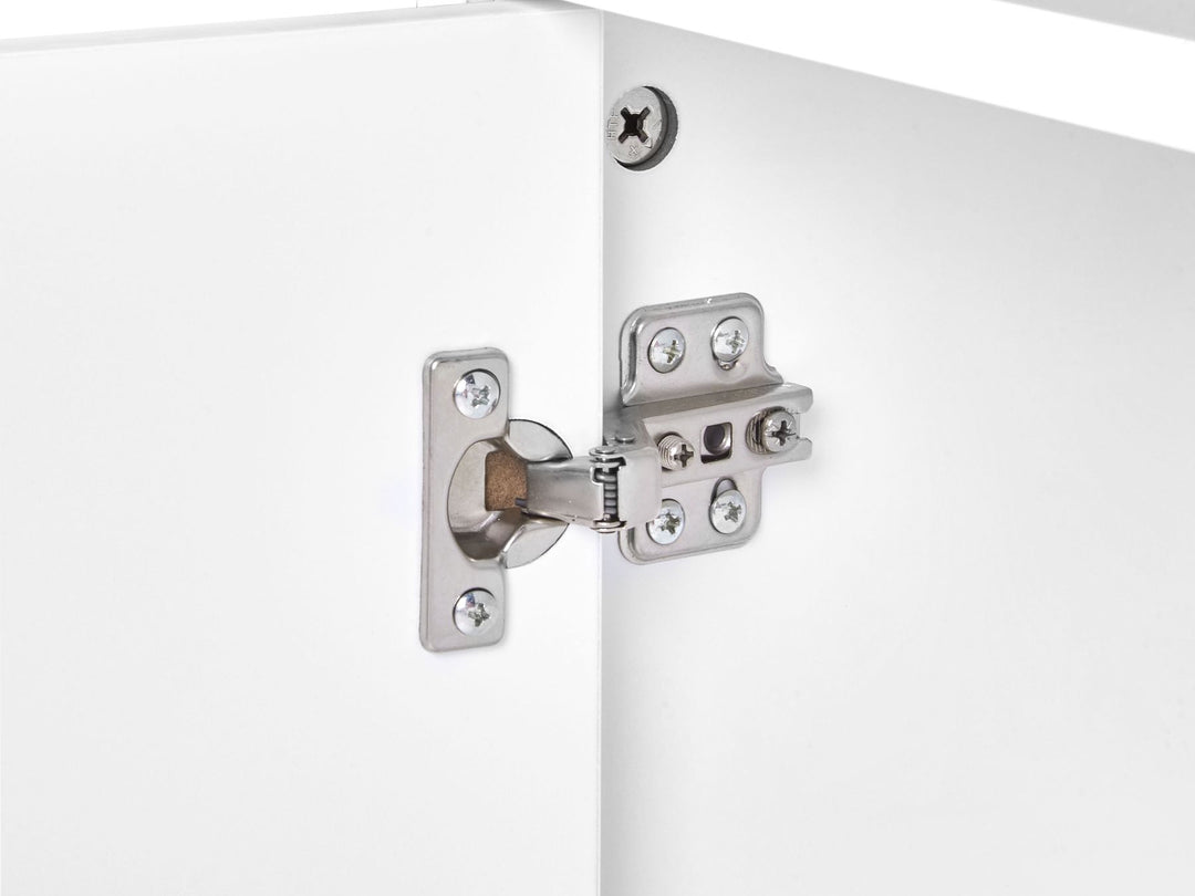 Bathroom Wall Mounted Mirror Cabinet 80 cm 70 cm White Nubes