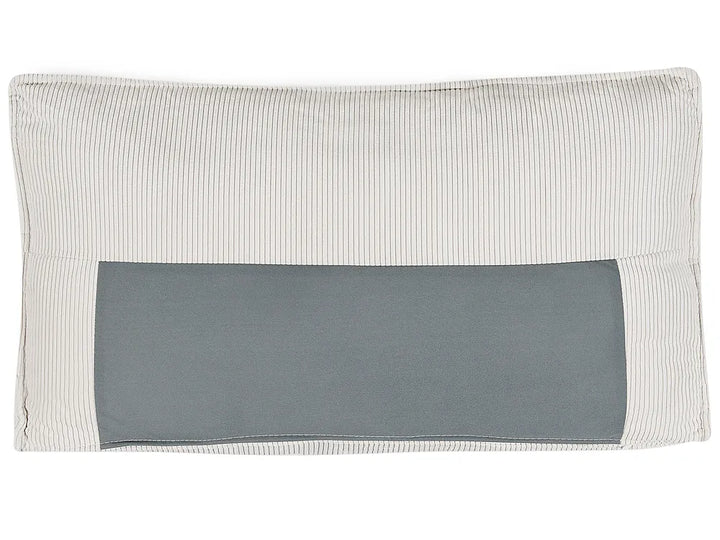 Corner Sofa Bed 3 Seater Corduroy Off-White Right Hand Middale