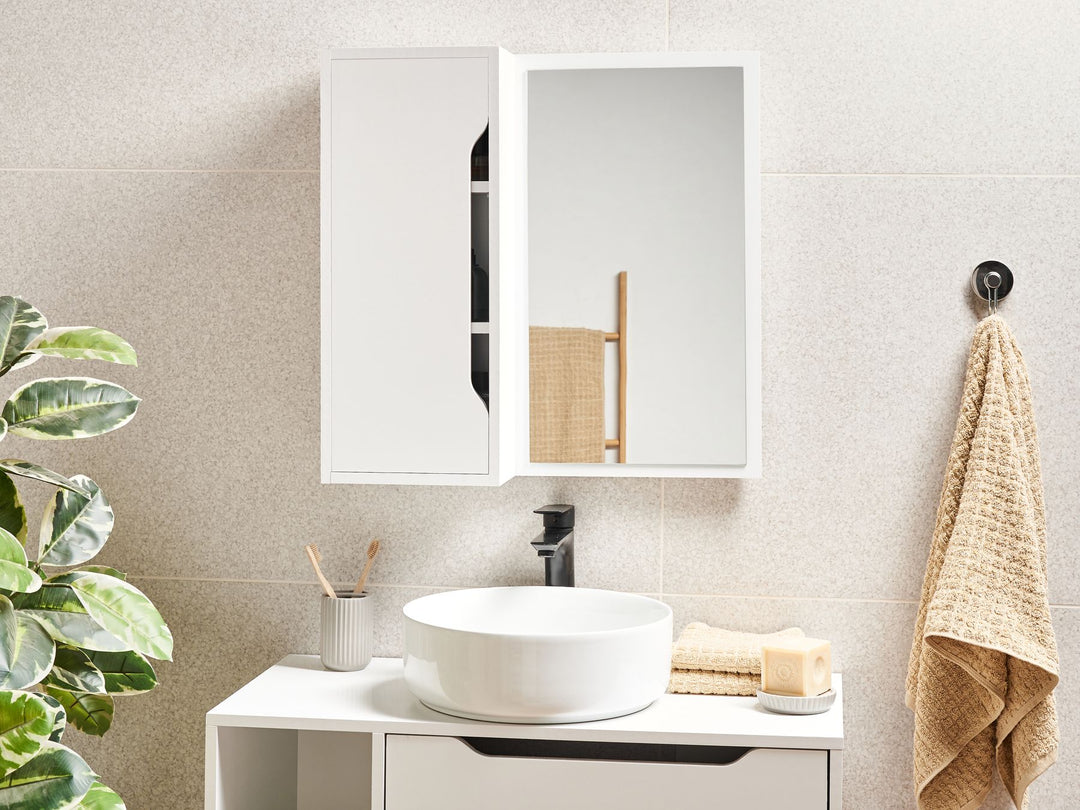 Wall Cabinet 60 cm 60 cm White Palmas