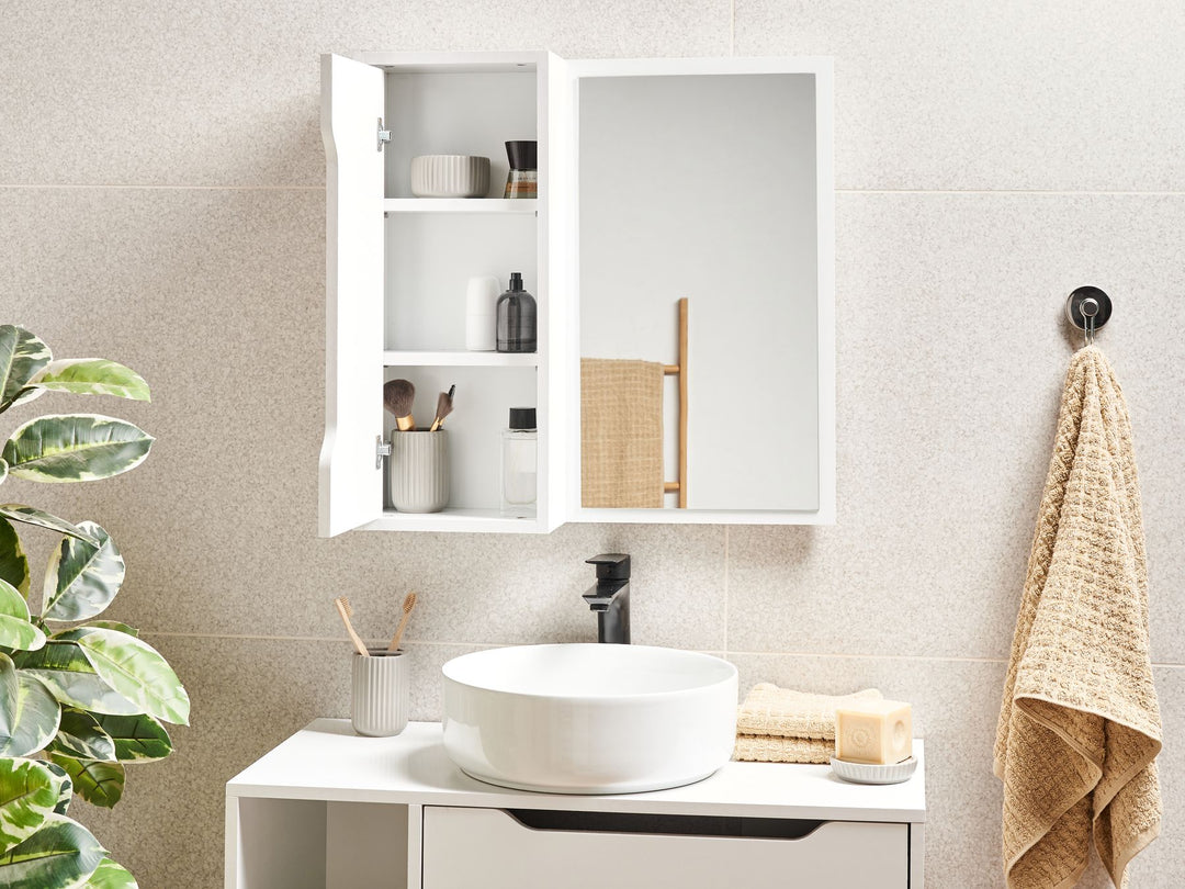 Wall Cabinet 60 cm 60 cm White Palmas