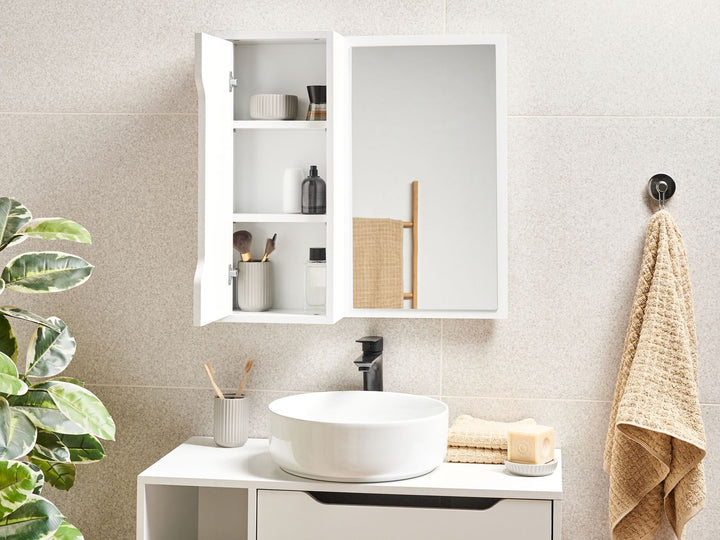 Wall Cabinet 60 cm 60 cm White Palmas