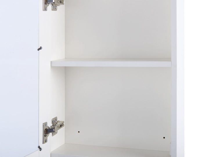 Bathroom Wall Mounted Mirror Cabinet LED 40 cm 60 cm White Cameron