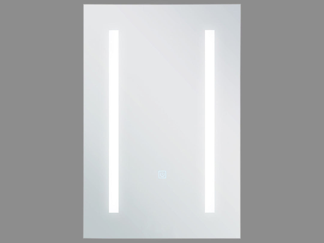 Bathroom Wall Mounted Mirror Cabinet LED 40 cm 60 cm White Cameron
