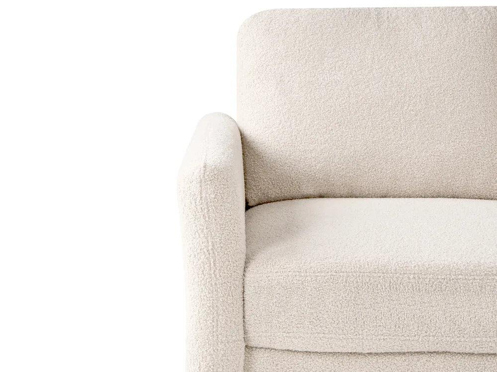 Sofa 3 Seater Boucle Beige Arlo