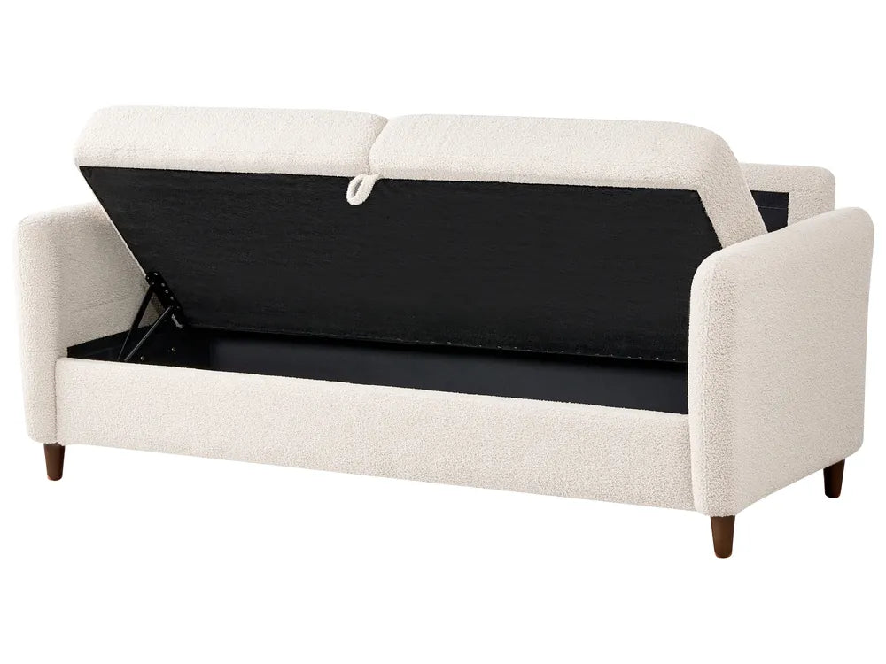 Sofa 3 Seater Boucle Beige Arlo