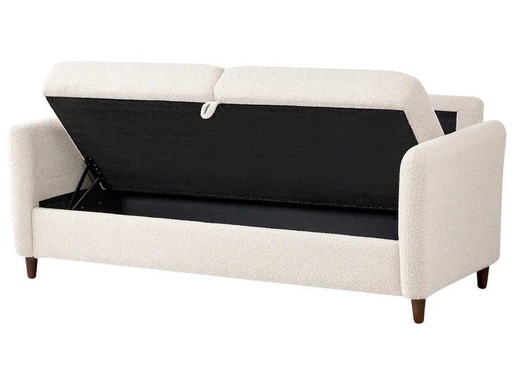 Sofa 3 Seater Boucle Beige Arlo