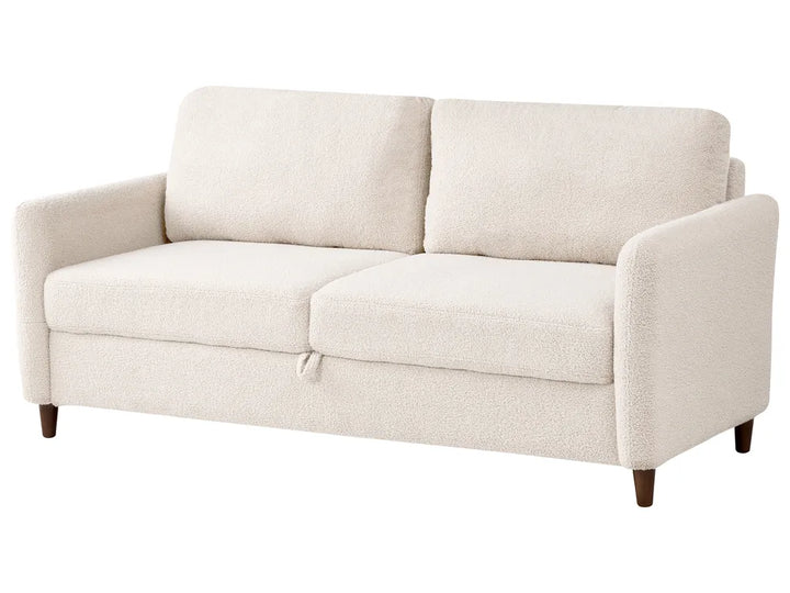 Sofa 3 Seater Boucle Beige Arlo