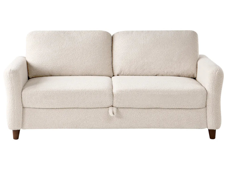 Beige sofa on a white background