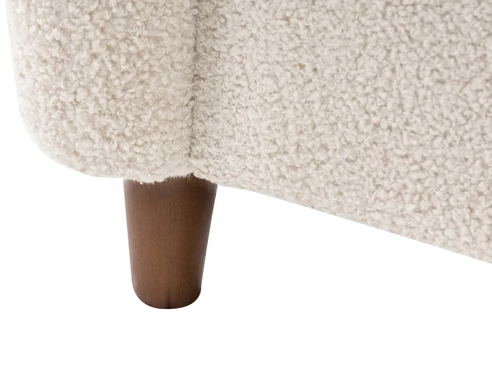 Sofa 3 Seater Boucle Beige Arlo