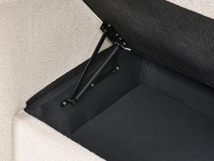 Sofa 3 Seater Boucle Beige Arlo