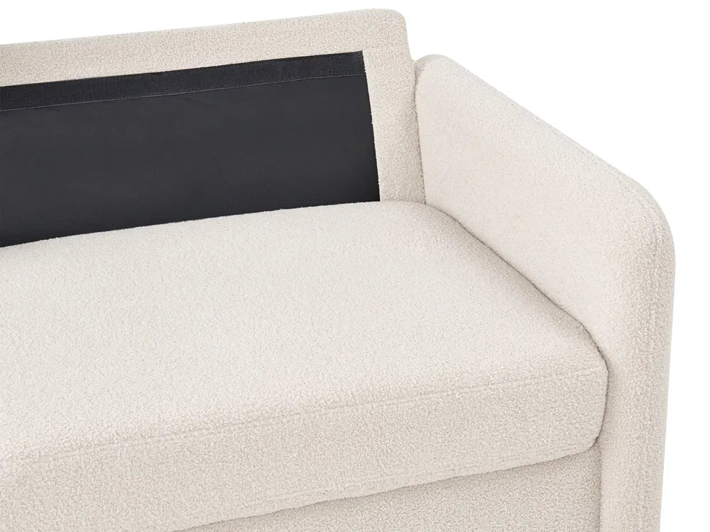 Sofa 3 Seater Boucle Beige Arlo