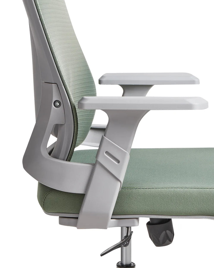 Office Chair Fabric Green with Smooth Rolling Castors Kranz