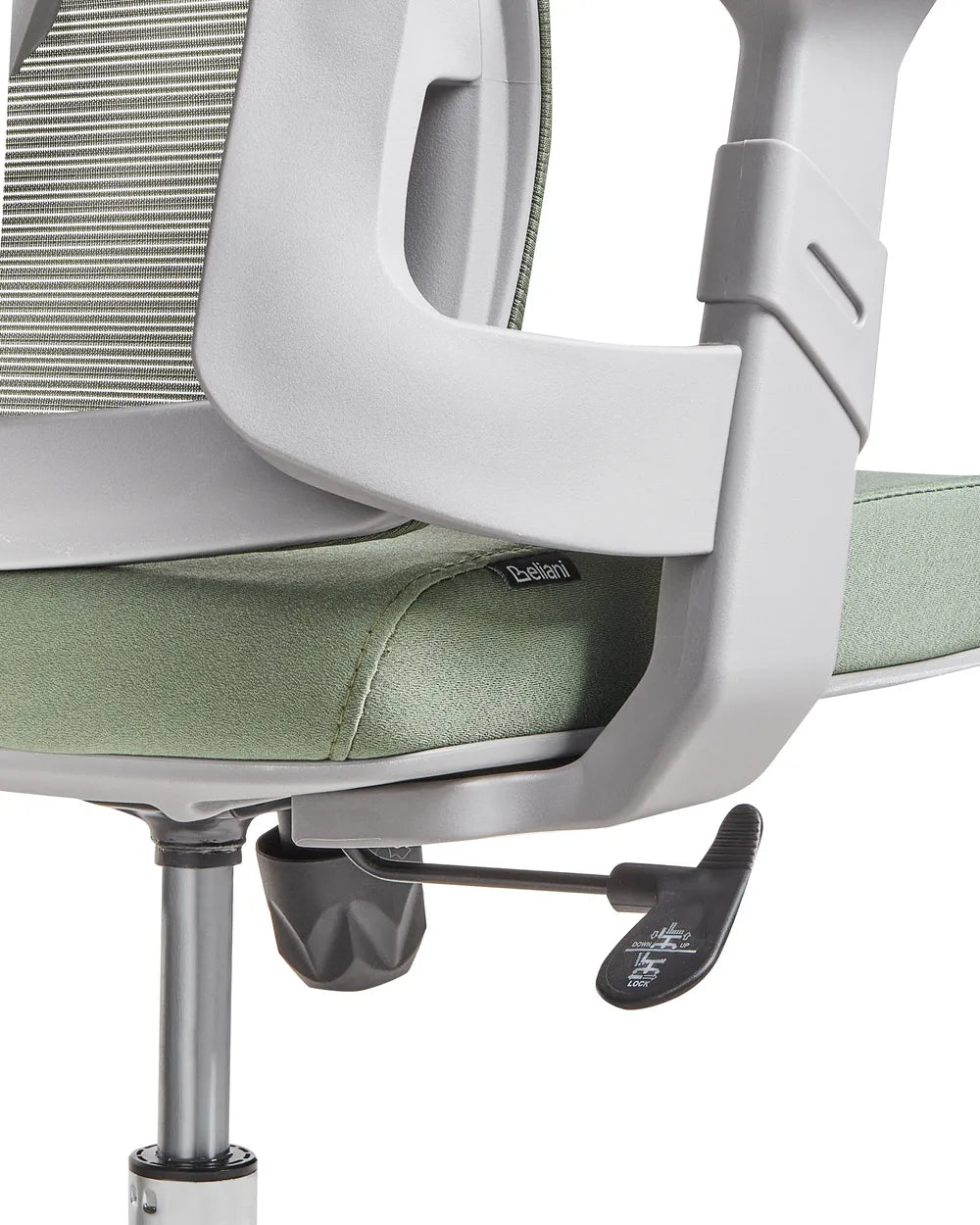 Office Chair Fabric Green with Smooth Rolling Castors Kranz