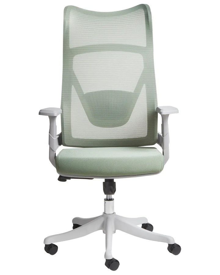 Office Chair Fabric Green with Smooth Rolling Castors Kranz