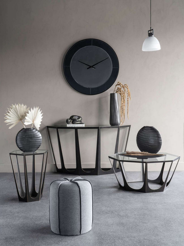 Libra Catalan Bronze Gilded CoffeeTable with Glass Top