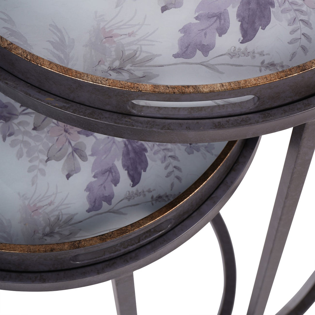 Libra Laura Ashley Linlithgow Set of 2 Side Tray Tables