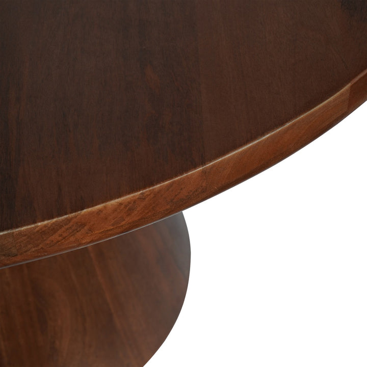 Libra Monterey Round Dark Wood Dining Table