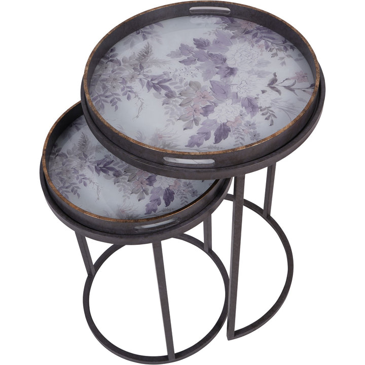 Libra Laura Ashley Linlithgow Set of 2 Side Tray Tables