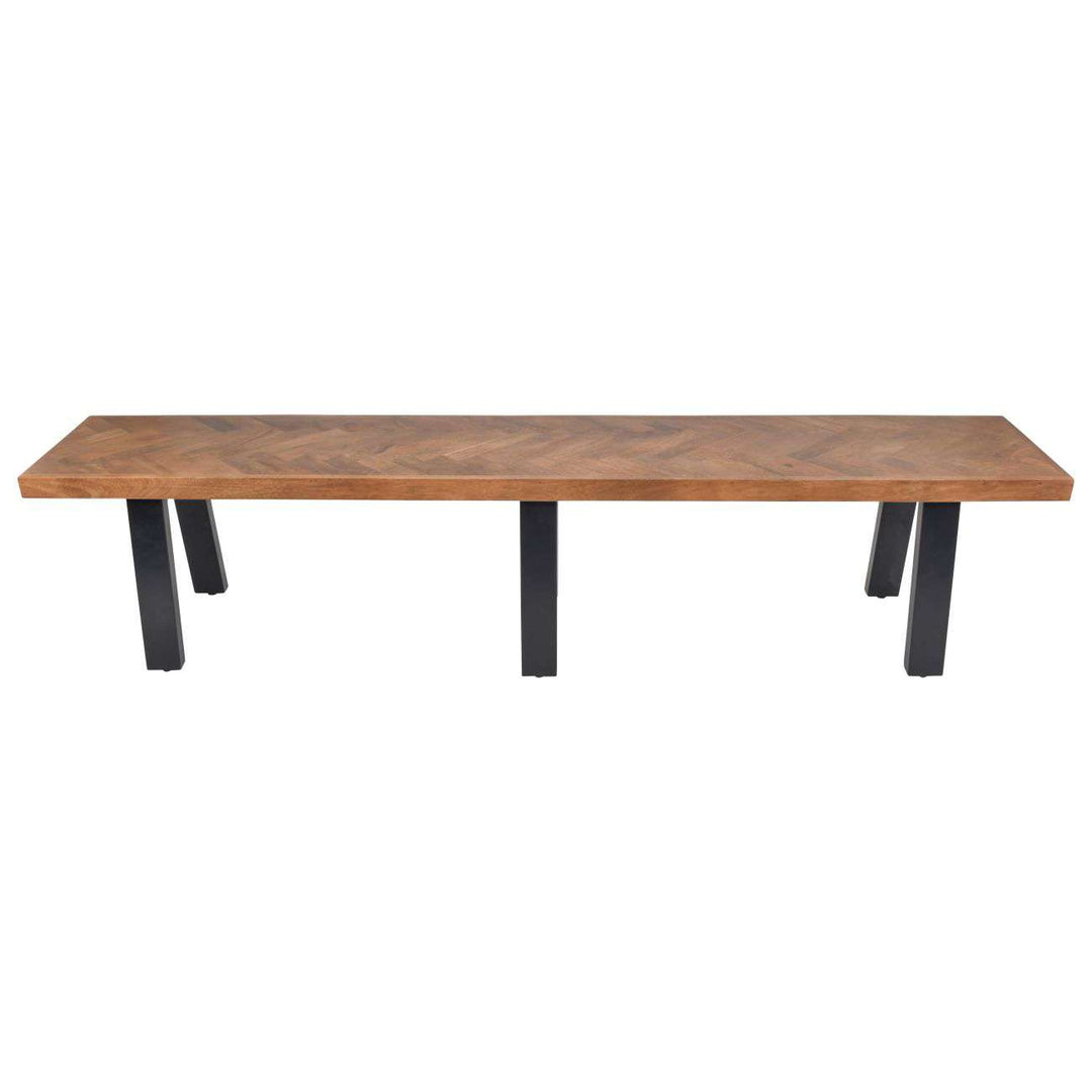 Libra Burnham II Herringbone Wooden Bench