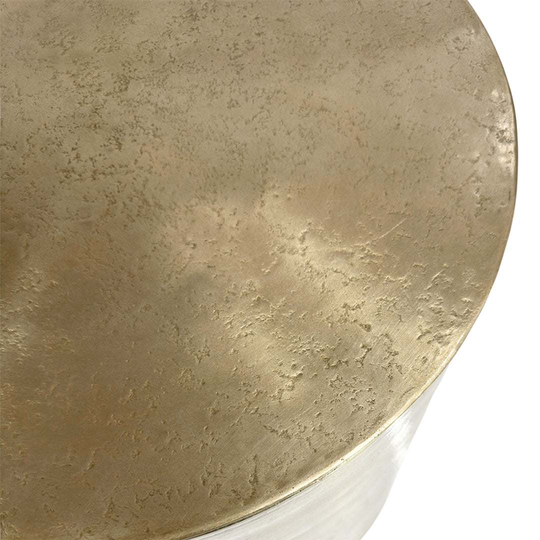 Libra Zander Metal Lidded Storage Side Table 40cm
