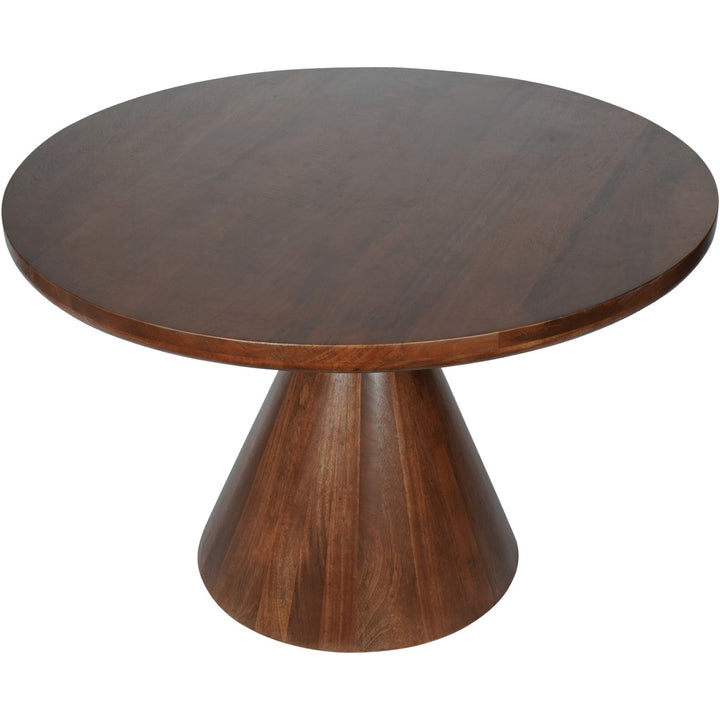 Libra Monterey Round Dark Wood Dining Table