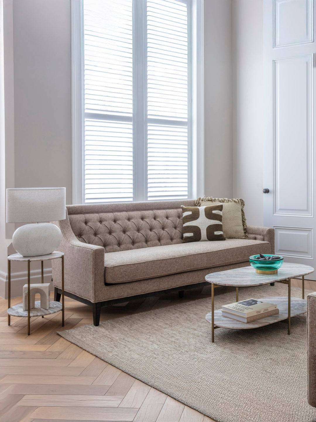 Libra Toronto Marble Top and Base Coffee Table