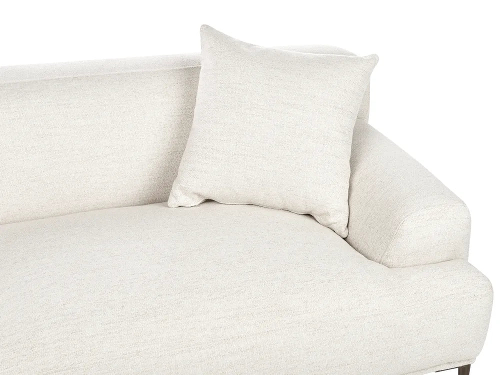 Sofa 3 Seater Fabric Light Beige Jossilynn