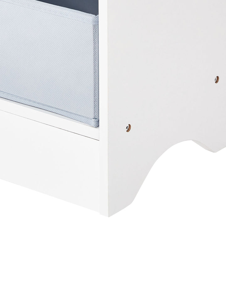 3 Tier Bookcase 74 cm White Galilea