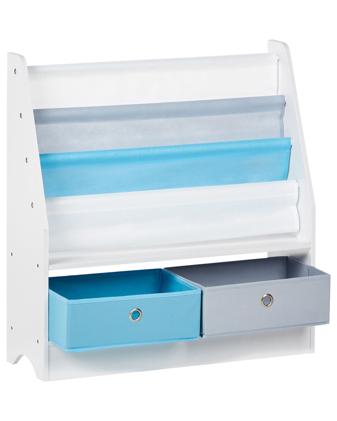 3 Tier Bookcase 74 cm White Galilea