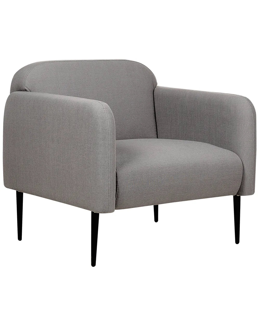 Gray armchair on a white background