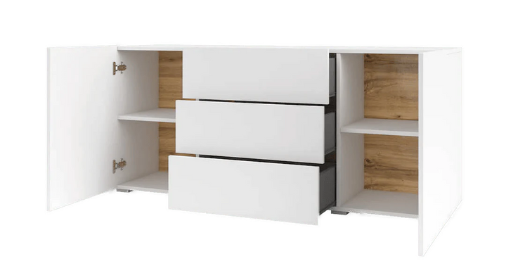 Sideboard Cabinet 140cm White Matt Ava 26