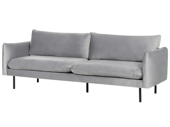 Sofa 3 Seater Velvet Grey Praylow