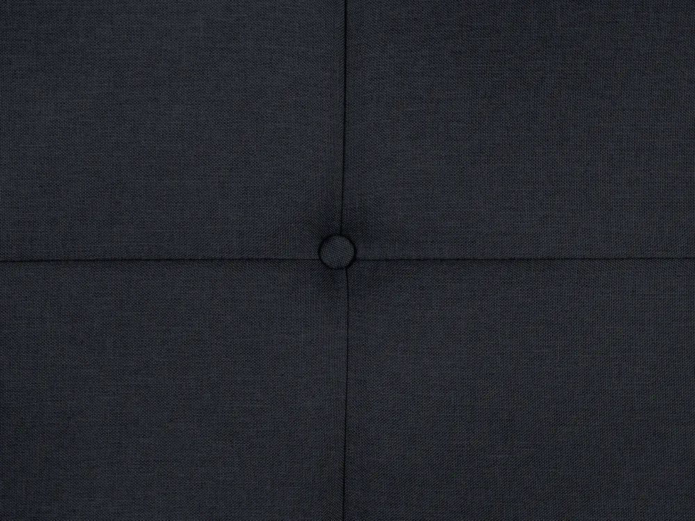 Sofa Bed 3 Seater Fabric Black Charlesa