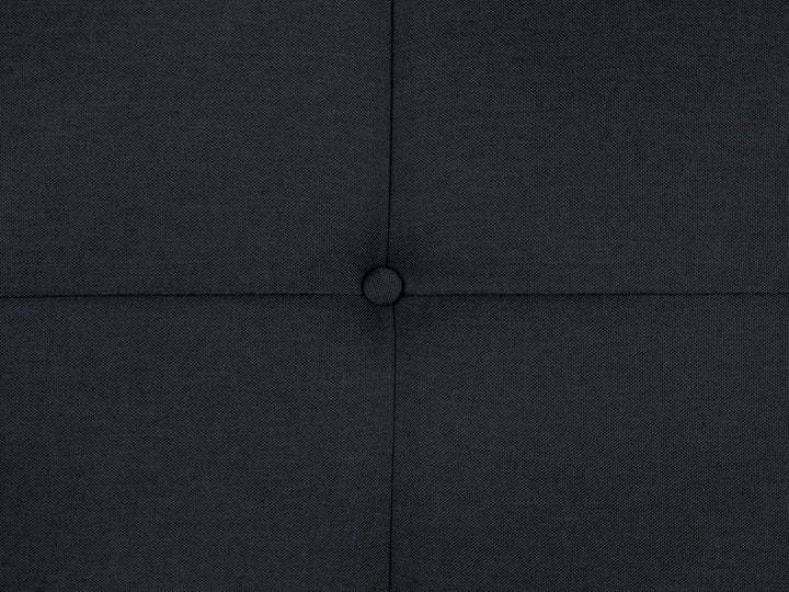 Sofa Bed 3 Seater Fabric Black Charlesa