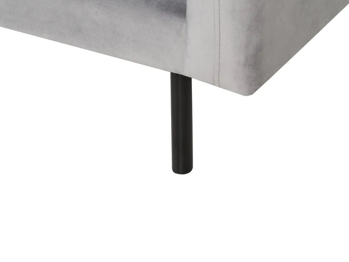 Sofa 3 Seater Velvet Grey Praylow