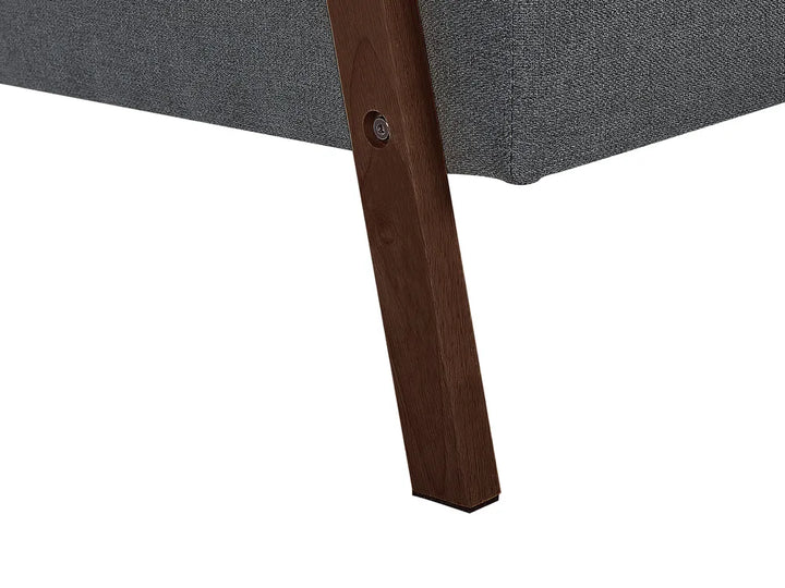 Sofa Bed 3 Seater Fabric Dark Grey Dulvert