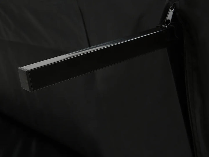 Sofa Bed 3 Seater Fabric Dark Blue Walenty