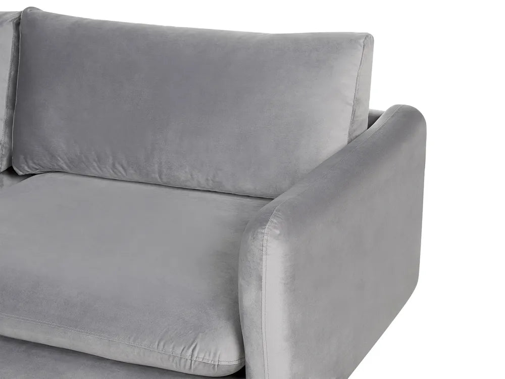 Sofa 3 Seater Velvet Grey Praylow