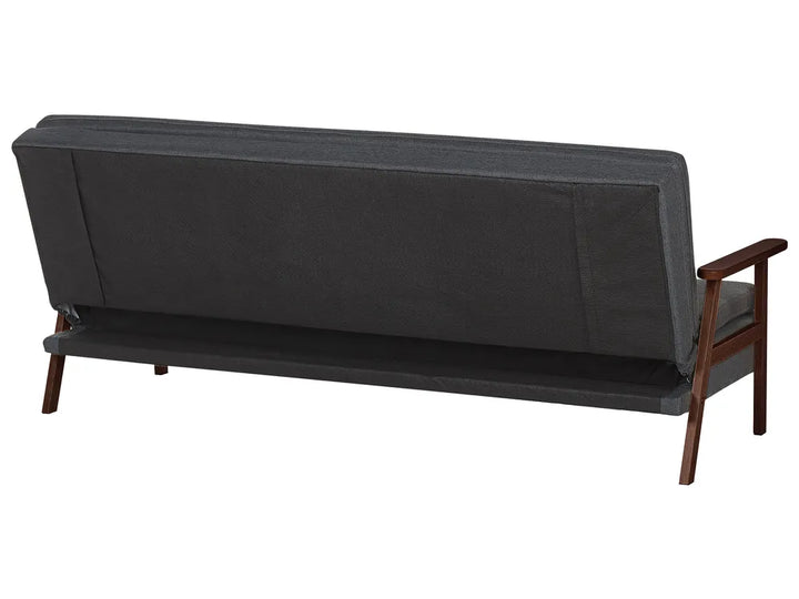 Sofa Bed 3 Seater Fabric Dark Grey Dulvert