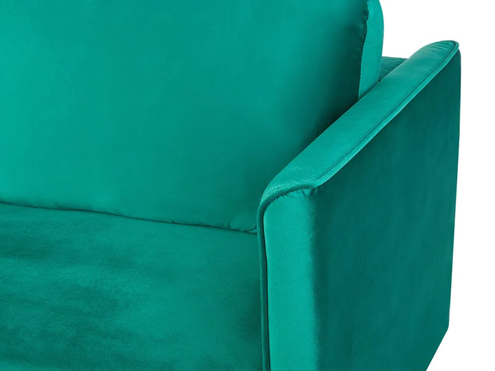Sofa Bed 3 Seater Velvet Emerald Green with Storage Charleah