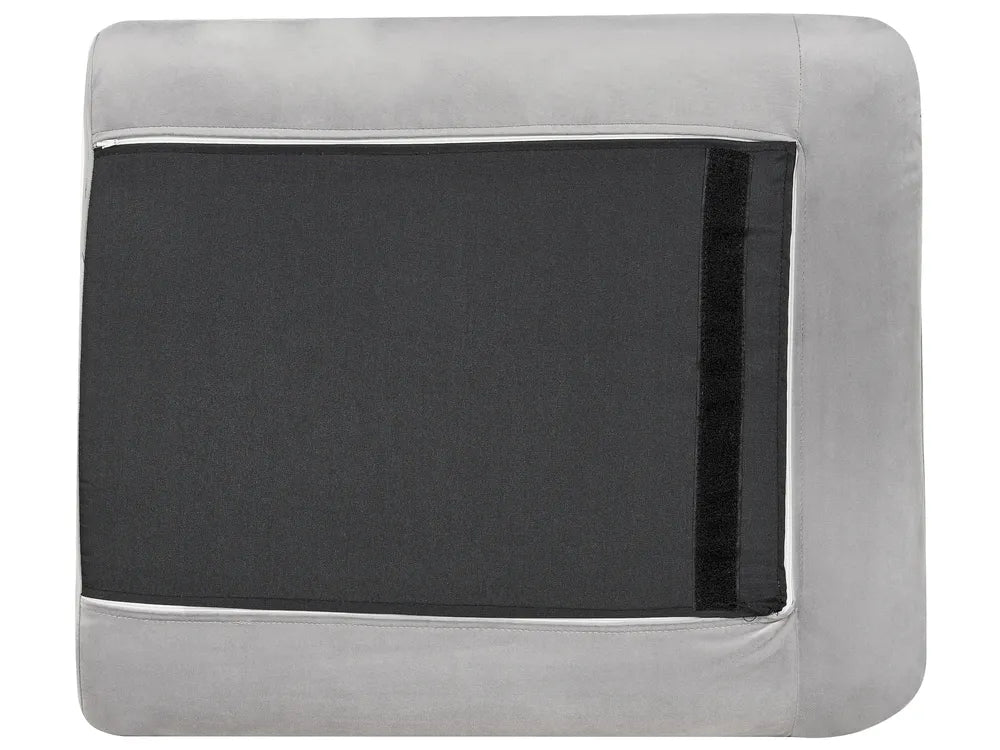 Sofa 3 Seater Velvet Grey Praylow