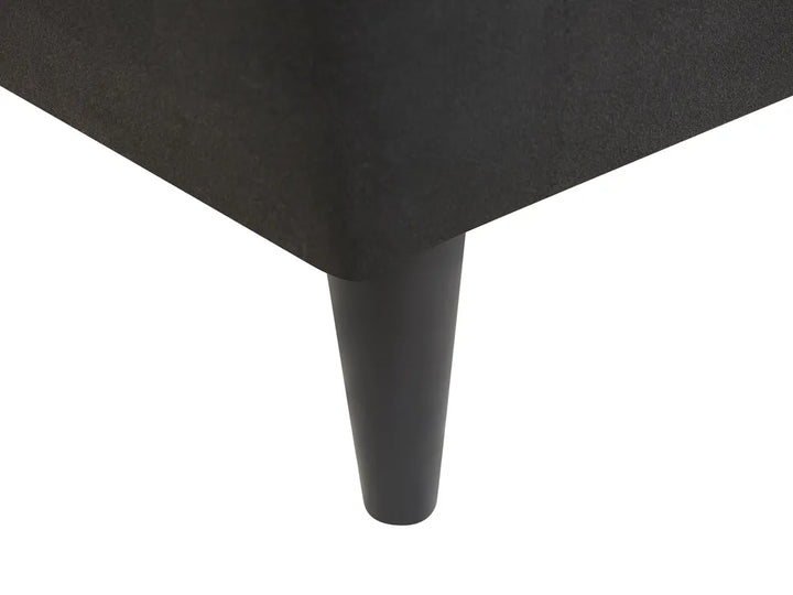 Sofa 3 Seater Fabric Black Glory