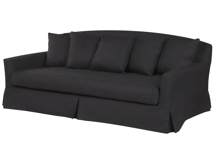 Sofa 3 Seater Fabric Black Glory
